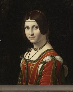 Porträt einer unbekannten Frau, genannt La Belle Ferronnière, vor 1750