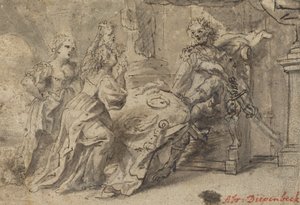 Philomela, Procne und der thrakische König Tereus von Follower of Abraham van Diepenbeeck