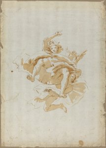 Zeichnung für ein Deckenfresko von Follower of Giovanni Battista Tiepolo