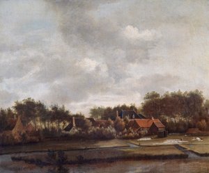 Landschaft mit Bleichfeldern