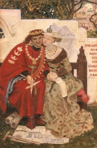 Die Hochzeitsreise von König René von Ford Madox Brown
