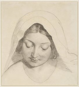 Unsere Dame der Samstagnacht - Studie für den Kopf der Madonna