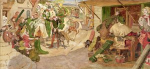 Die Ansiedlung der flämischen Weber in Manchester im Jahr 1363
