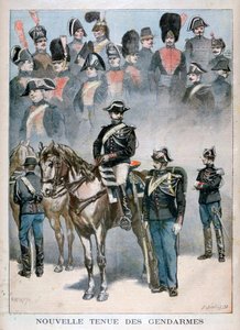 Neue Uniform der Gendarmen von Fortuné Méaulle