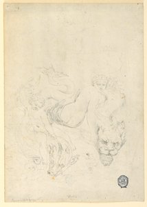 Thetis und Amor reiten auf Fischen, ca. 1820