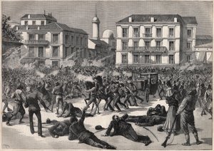 Deportation von Königin Nathalie aus Serbien von Fortune Louis Meaulle