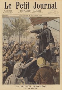 Der französische Nationalist Paul Deroulede hält eine Rede von Fortune Louis Meaulle