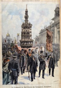 Promenade des Meisterwerks der Zimmermannsgesellen, graviert von Fortuné Louis Méaulle (1844-1916), späte 19. Jahrhundert von Fortune Louis Meaulle