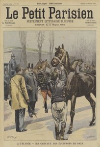 Pferdeteams für eine Gala im Elysee-Palast, Paris
