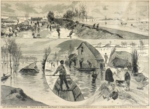 Die Überschwemmungen von Saint Florent in der Loire von Fortune Louis Meaulle