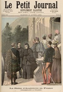 Die Königin von England in Frankreich: Ein Spaziergang in Grasse, aus 