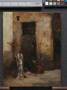 Bettler an einer Tür, 1870 von Fortuny y Carbó