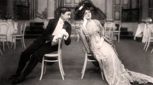 Lily Elsie und Joseph Coyne in Die lustige Witwe, 1907