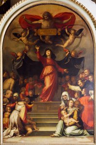 Unsere Liebe Frau der Barmherzigkeit, von Bartolomeo della Porta, bekannt als Fra Bartolomeo (1472-1517) von Fra (1472 1517) Bartolomeo