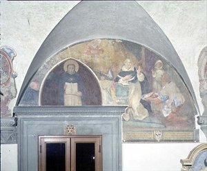 Die wunderbare Entdeckung des Schlüssels zum Gürtel des St. Antoninus, Lünette