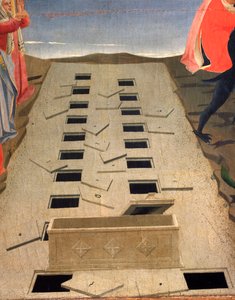 Die offenen Gräber, Detail des Jüngsten Gerichts von Fra  Angelico
