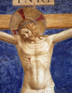 Christus gekreuzigt. Inschrift 