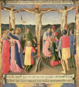 Christus am Kreuz zwischen den beiden Dieben (Detail) von Fra Angelico