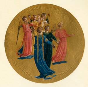 Detail aus der Krönung der Jungfrau, 15. Jahrhundert, um 1909 von Fra Angelico