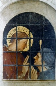 Der heilige Laurentius bekehrt seinen Kerkermeister, frühes 15. Jahrhundert von Fra Angelico