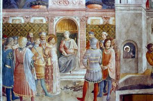 Das Urteil des Heiligen Laurentius, Mitte des 15. Jahrhunderts von Fra Angelico