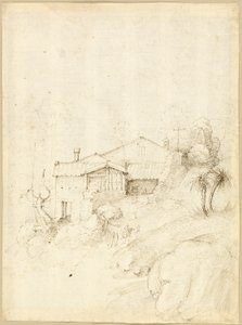 Kloster am Hang eines felsigen Hügels
