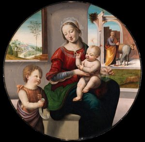 Die Heilige Familie mit Johannes dem Täufer von Fra Bartolommeo