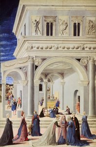 Die Geburt der Jungfrau Maria, 1467 von Fra Carnevale