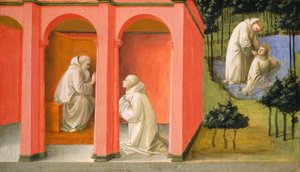 Der heilige Benedikt befiehlt dem heiligen Maurus, den heiligen Placidus zu retten
