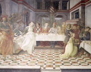 Das Festmahl des Herodes von Fra Filippo Lippi