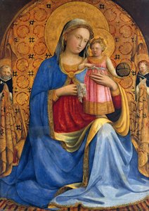 Madonna und Kind mit den Heiligen Dominikus und Petrus Martyr Madonna dell Umiltà, ca. 1433