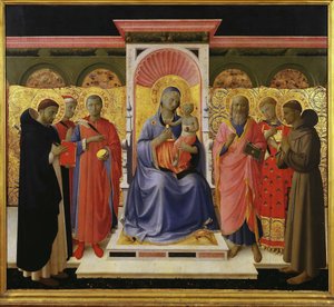 Sacra Conversazione Annalena Altarbild von Fra Giovanni Angelico da Fiesole