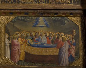 Der Tod der Jungfrau, Das Verkündigungsretabel mit 5 Predellenszenen, 1430-1432