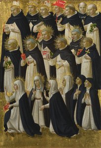 Das Dominikaner-Blessed-Panel vom Fiesole San Domenico Altarbild, ca. 1423-1424