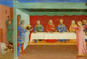 Das Fest des Herodes und die Enthauptung von Johannes dem Täufer, ca. 1430 von Fra Giovanni Angelico da Fiesole