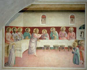 Die Heilige Kommunion und das Letzte Abendmahl von Fra Giovanni Angelico da Fiesole