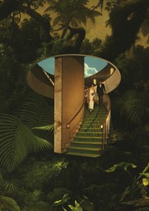Surreale Dschungeltreppe