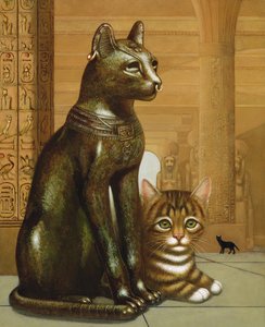 Mike das British-Museum-Kätzchen, 1995 von Frances Broomfield