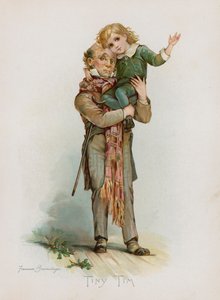 Winzig Tim (Chromolitho) von Frances Brundage