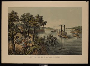 Niedrigwasser im Mississippi Robert E. Lee