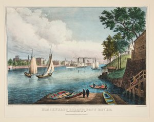 Blackwells Island, East River von Frances Flora Bond Palmer