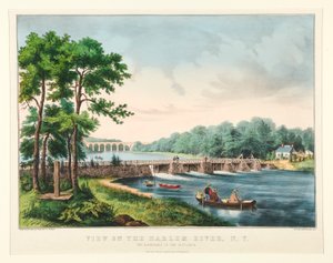 Ansicht des Harlem River, N.Y. von Frances Flora Bond Palmer