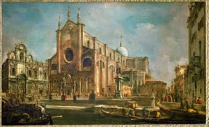 Campo der Kirche Giovanni e Paolo mit der Scuola di San Marco und dem Denkmal von Colleoni, Venedig