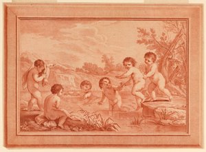 Jungen beim Spielen von Francesco Bartolozzi