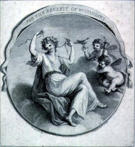Entwurf für eine Benefizkarte von Francesco Bartolozzi