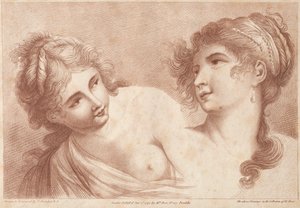 Köpfe von zwei Frauen