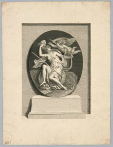 Muse mit den dramatischen Masken von Francesco Bartolozzi
