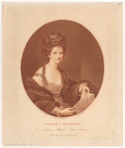 Porträt von Angelika Kauffmann von Francesco Bartolozzi