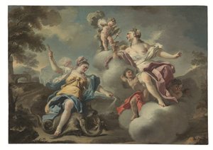 Eine von zwei Allegorien von Francesco Celebrano