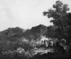 Die Schlacht von Lens gegen die spanische Armee, 20. August 1648